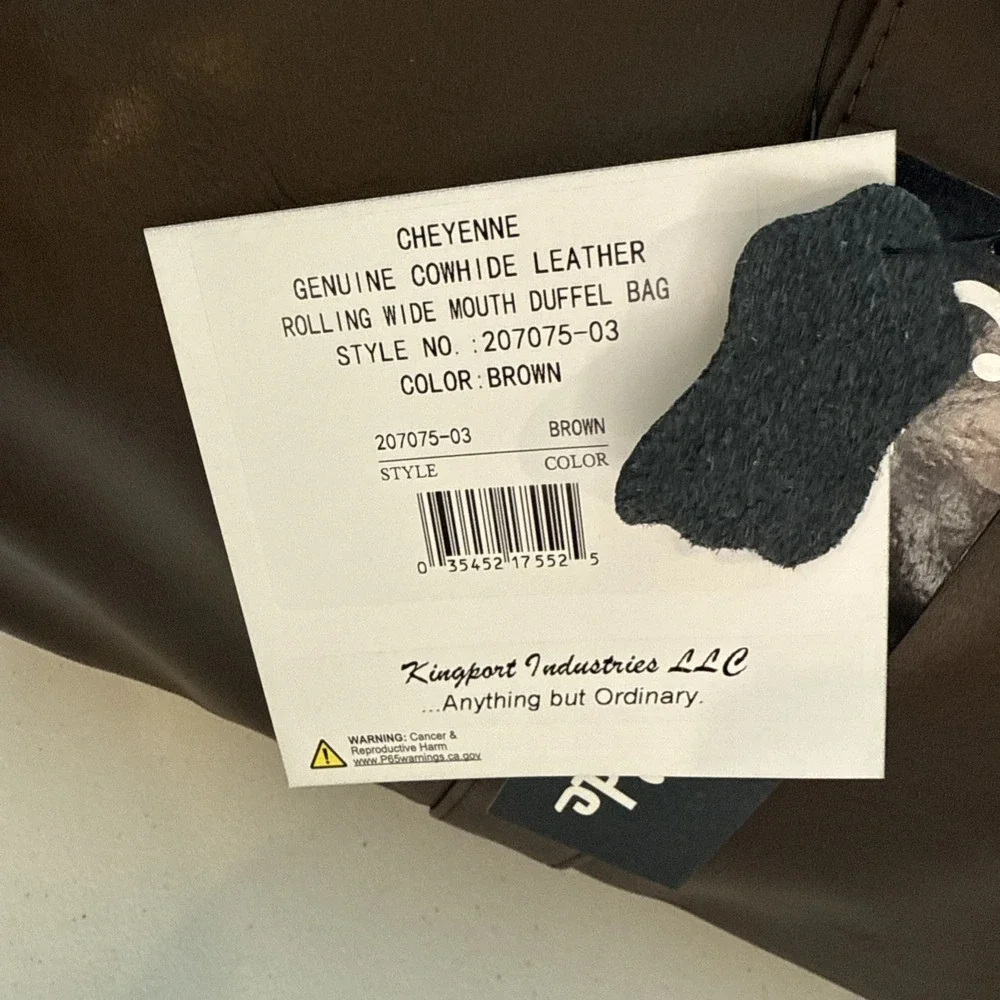 Kluge Genuine Cowhide Leather Rolling duffel Carry-On Bag‎ $199 Used Once